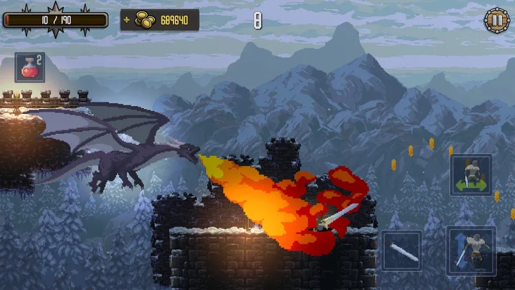 Deathblaze Action Platformer (Смертельное пламя Экшен Платформер)  [МОД Menu] Screenshot 5