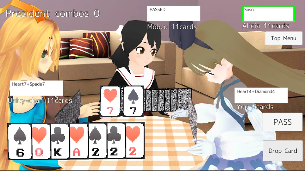 President Card Game (Президент карточная игра)  [МОД Много денег] Screenshot 3