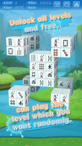 Stacker Mahjong 3D (Стаккер Маджонг 3Д)  [МОД Бесконечные монеты] Screenshot 3