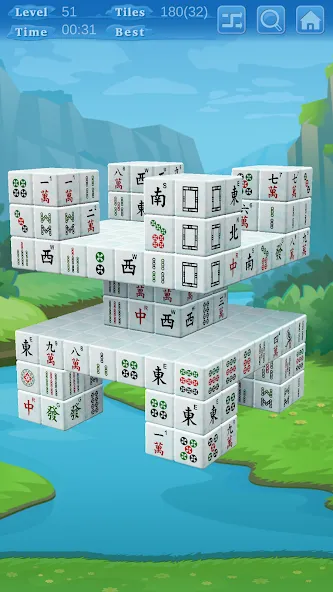 Stacker Mahjong 3D (Стаккер Маджонг 3Д)  [МОД Бесконечные монеты] Screenshot 5