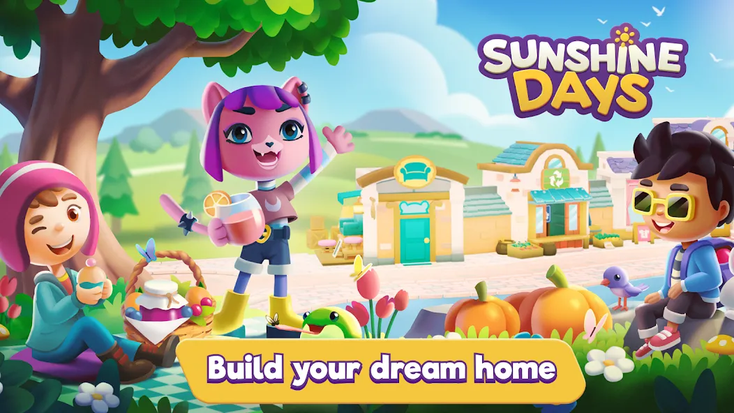 Sunshine Days - Build A Home (Саншайн Дэйз)  [МОД Mega Pack] Screenshot 1