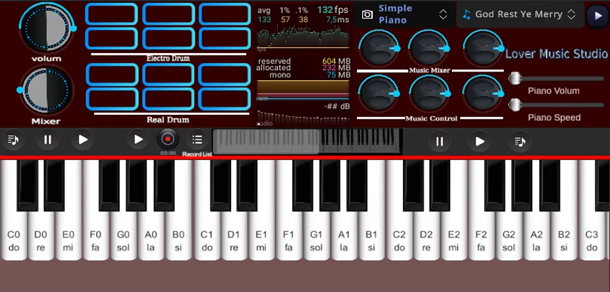 Org Piano:Real Piano Keyboard (Орг Пиано)  [МОД Unlimited Money] Screenshot 2