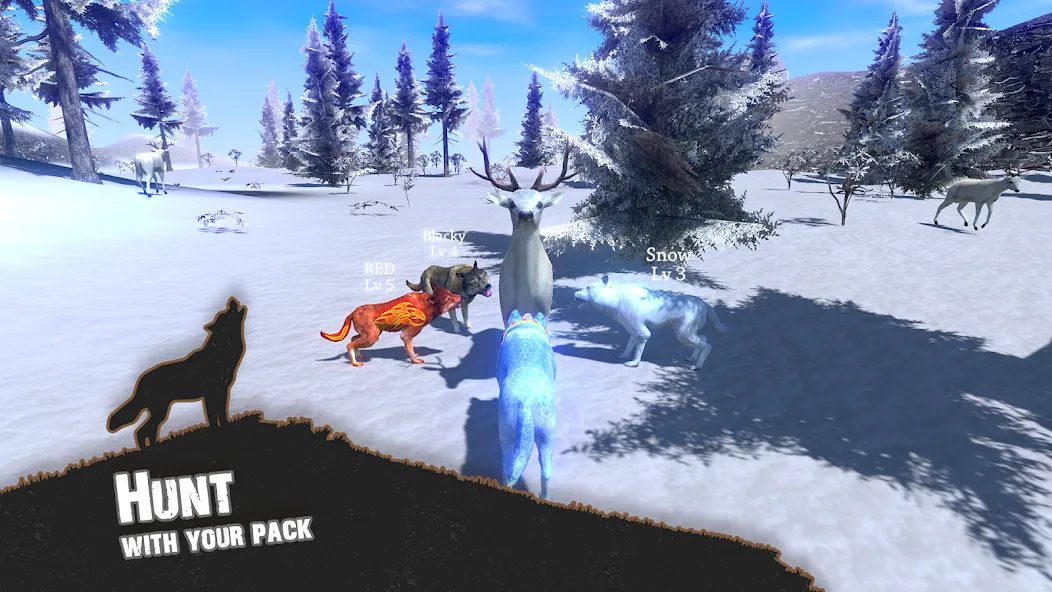 Wolf Simulator - Animal Games  [МОД Mega Pack] Screenshot 1