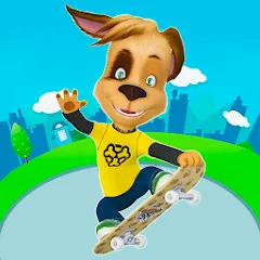 Скачать взломанную Pooches: Skateboard  [МОД Бесконечные деньги] - стабильная версия apk на Андроид