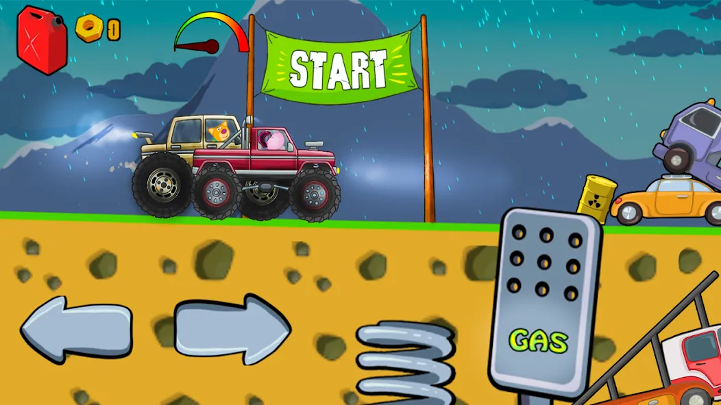 Kids Monster Truck Racing Game  [МОД Mega Pack] Screenshot 1