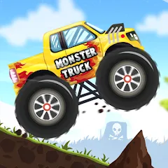 Скачать взломанную Kids Monster Truck Racing Game  [МОД Mega Pack] - последняя версия apk на Андроид