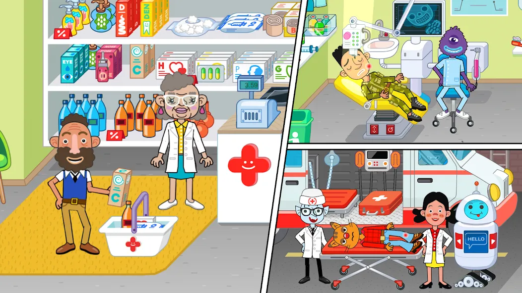 Pepi Hospital: Learn & Care (Пепи Хоспитал)  [МОД Много монет] Screenshot 3