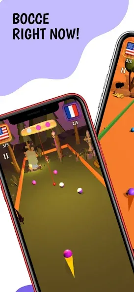 Bocce Ball 3D: Nations League (Бочче Болл 3Д)  [МОД Меню] Screenshot 1