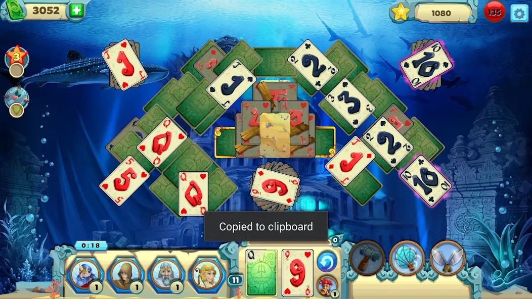 Solitaire Atlantis (олитэр Атлантис)  [МОД Бесконечные деньги] Screenshot 3