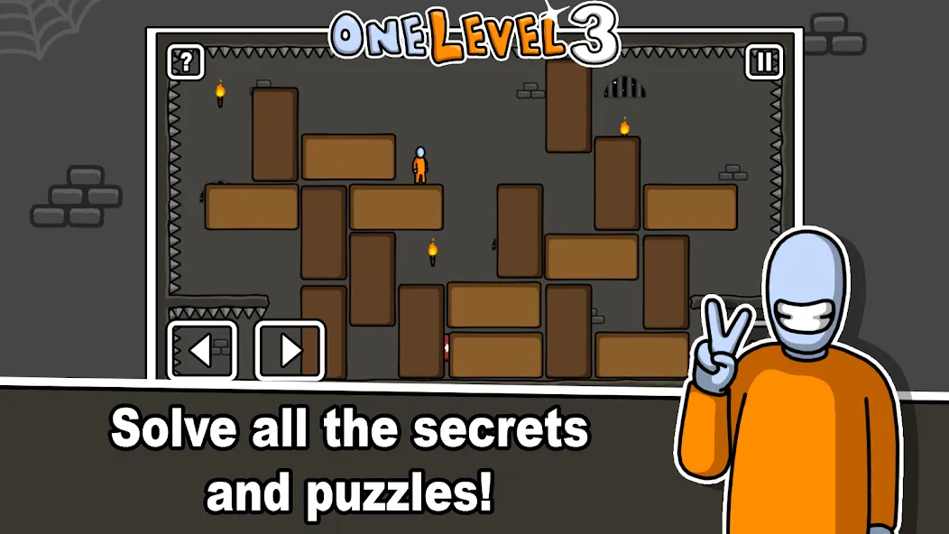 One Level 3 Stickman Jailbreak (Один Уровень 3)  [МОД Unlocked] Screenshot 4