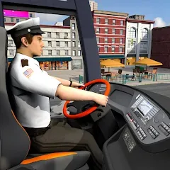 Взломанная City Coach Bus City Bus Games  [МОД Menu] - полная версия apk на Андроид