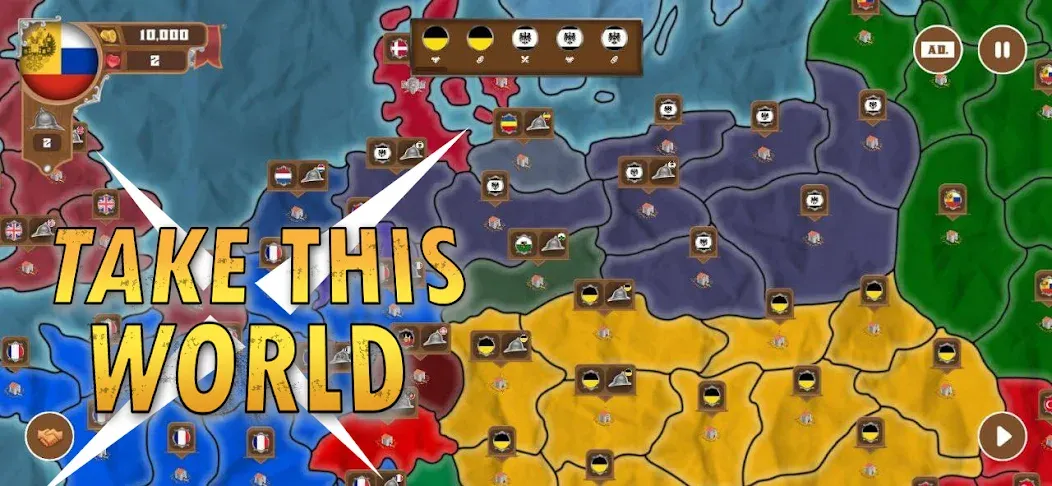 World conquest: Europe 1812 (Всемирное завоевание)  [МОД Mega Pack] Screenshot 1