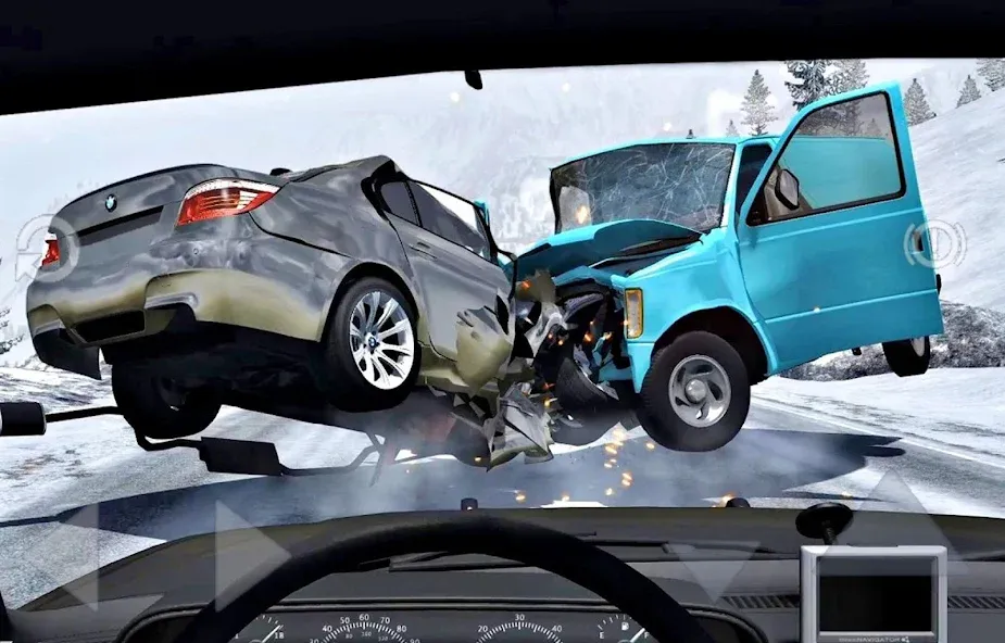 Car Crash Damage Engine Wreck (Кар Крэш Дамаг Энджин Врек)  [МОД Menu] Screenshot 1