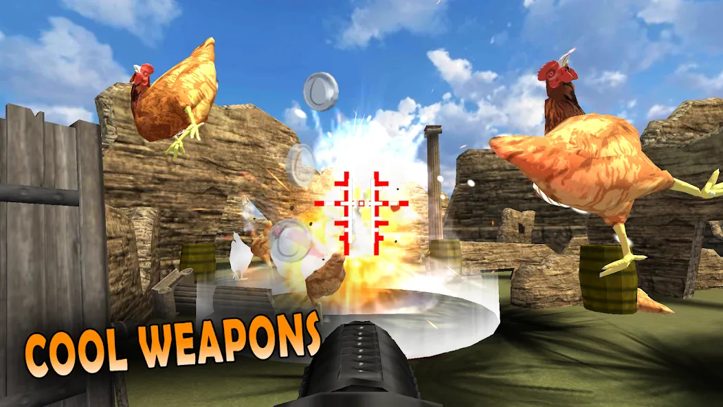 Cluck Shot: Chicken War FPS (Клак Шот)  [МОД Много монет] Screenshot 4