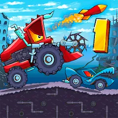 Взлом Car Eats Car - Apocalypse Race (Кар Итс Кар)  [МОД Все открыто] - полная версия apk на Андроид