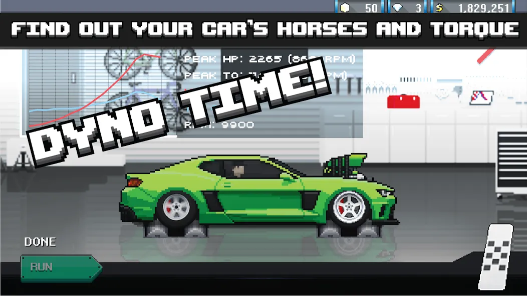 Pixel Car Racer (Пиксельный гоночный автомобиль)  [МОД Меню] Screenshot 3