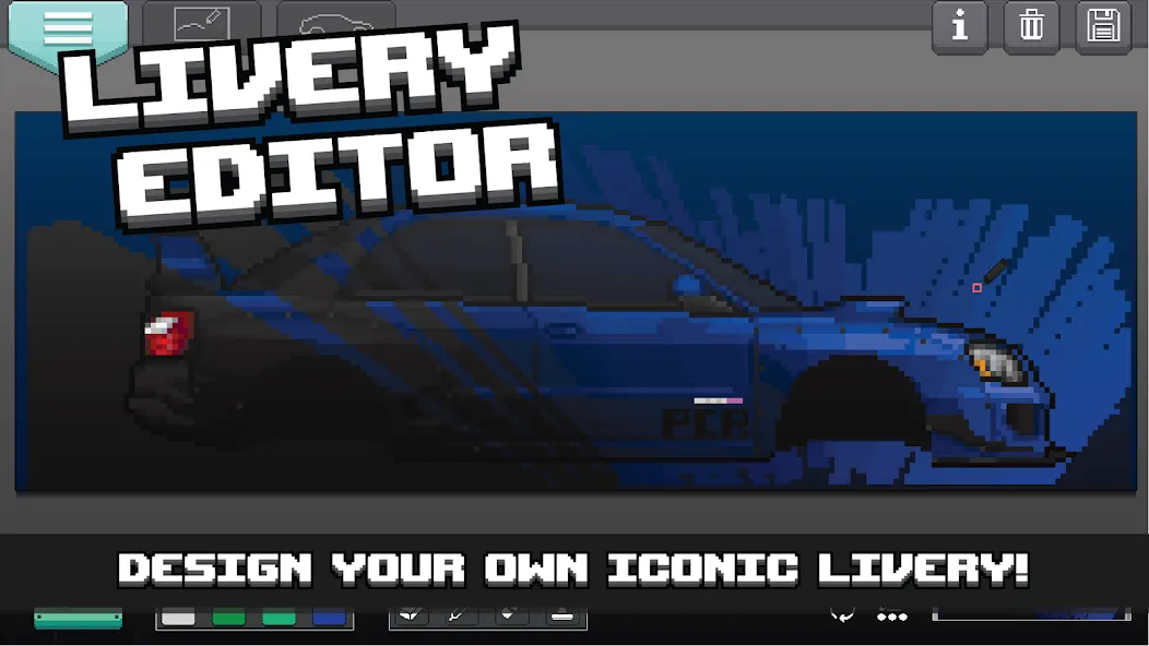 Pixel Car Racer (Пиксельный гоночный автомобиль)  [МОД Меню] Screenshot 5