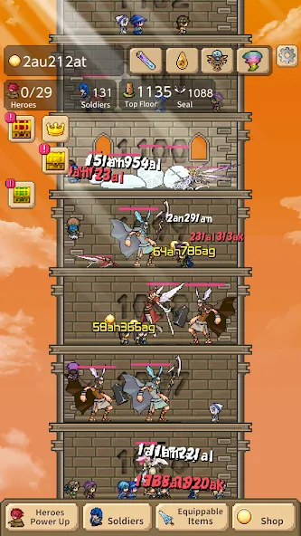 Tower of Hero (Тауэр оф Хиро)  [МОД Unlimited Money] Screenshot 3