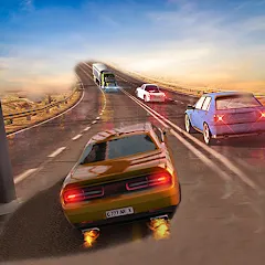 Скачать взломанную Car Highway Racing for Speed (Трафик Рейсер Трафик игры)  [МОД Все открыто] - последняя версия apk на Андроид