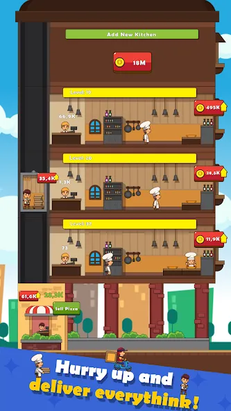 Pizza Tower: Idle Tycoon (Пицца Тауэр)  [МОД Menu] Screenshot 3