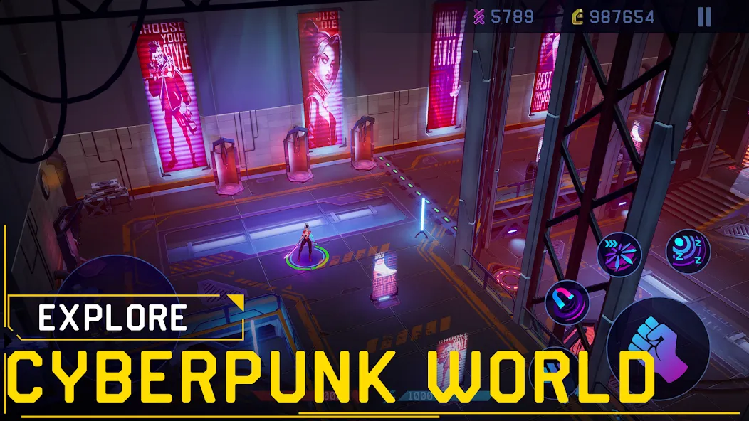 Rush Angel - Cyberpunk RPG (Раш Энджел)  [МОД Много монет] Screenshot 3