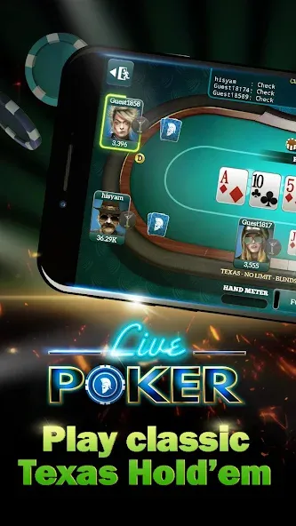 Live Poker Tables–Texas holdem  [МОД Бесконечные монеты] Screenshot 5