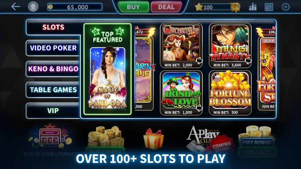 A-Play Online - Casino Games  [МОД Меню] Screenshot 2