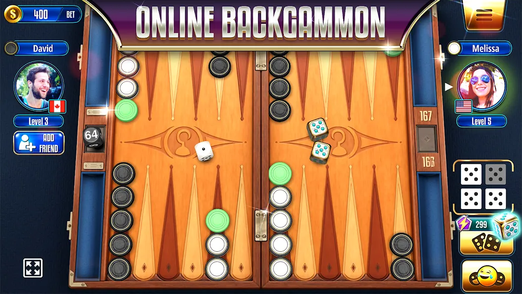 Backgammon Legends Online  [МОД Все открыто] Screenshot 1