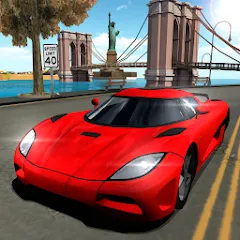 Взломанная Car Driving Simulator: NY (Симулятор вождения автомобиля)  [МОД Все открыто] - последняя версия apk на Андроид