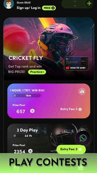 Cricket Fly x Gamifly (Крикет Флай)  [МОД Много монет] Screenshot 5