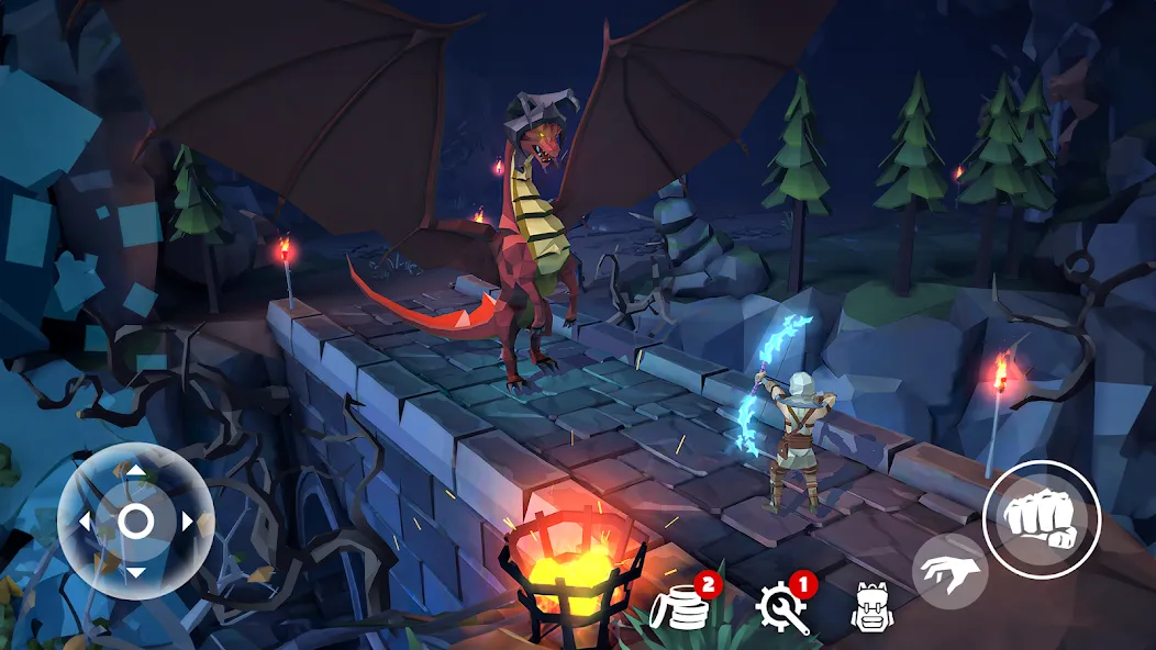 Polygon Fantasy: Action RPG (Полигон Фэнтези)  [МОД Unlimited Money] Screenshot 4