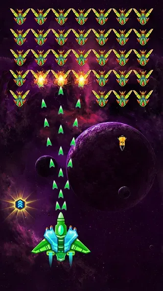 Galaxy Attack: Shooting Game (Гэлэкси Аттак)  [МОД Бесконечные деньги] Screenshot 1