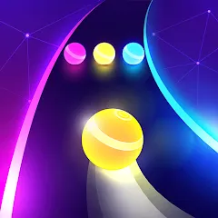 Скачать взломанную Dancing Road: Color Ball Run! (Дансинг Роад)  [МОД Много монет] - полная версия apk на Андроид