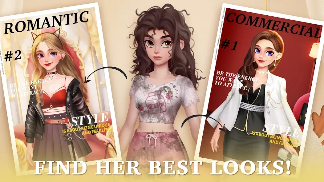 Fantasy Stylist: Match 3 (Фантазийный стилист)  [МОД Бесконечные деньги] Screenshot 2