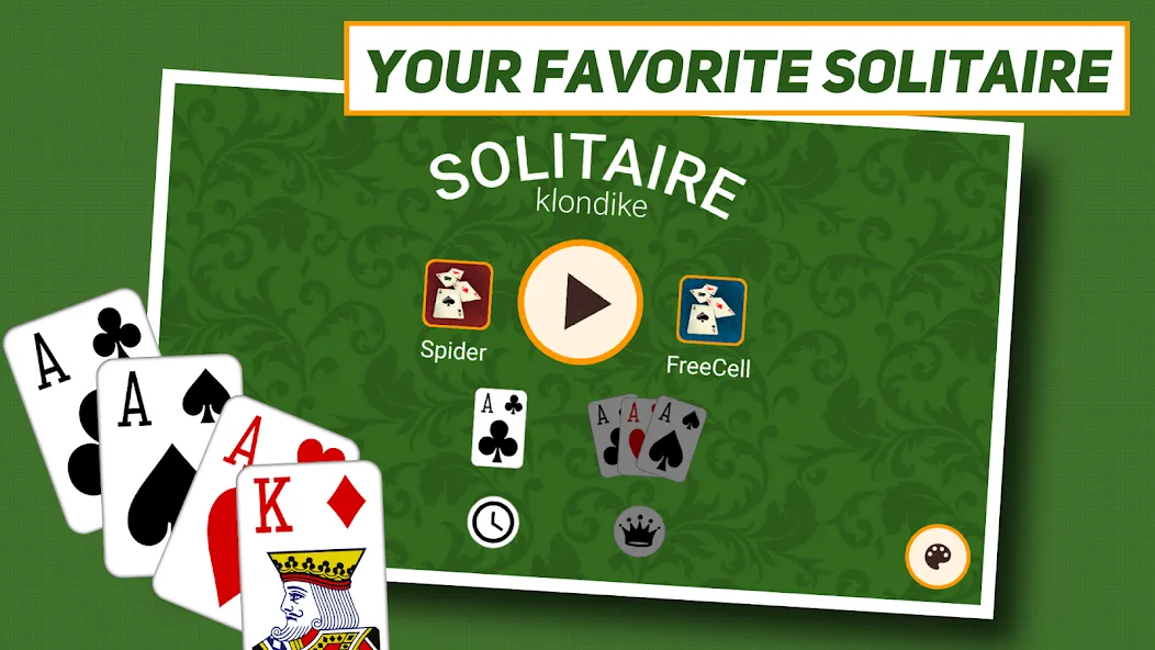 Klondike Solitaire: Classic  [МОД Menu] Screenshot 1