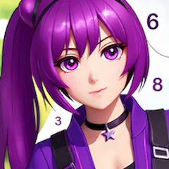 Взлом Anime Manga Color by Numbers  [МОД Menu] - последняя версия apk на Андроид