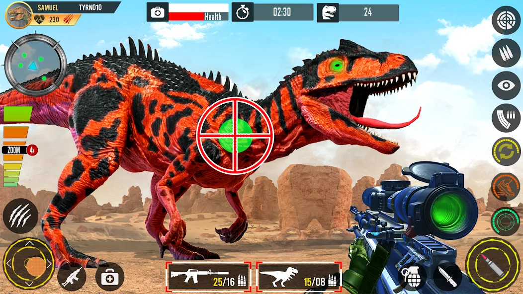 Real Dino Hunting Gun Games (Риал Дино Хантинг Ган Геймс)  [МОД Бесконечные монеты] Screenshot 1