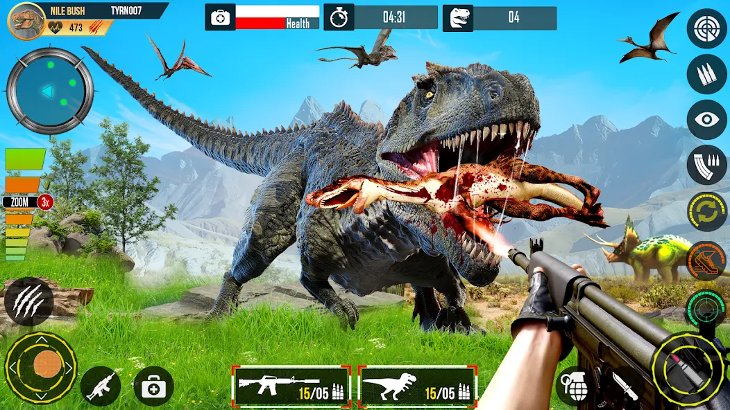 Real Dino Hunting Gun Games (Риал Дино Хантинг Ган Геймс)  [МОД Бесконечные монеты] Screenshot 2