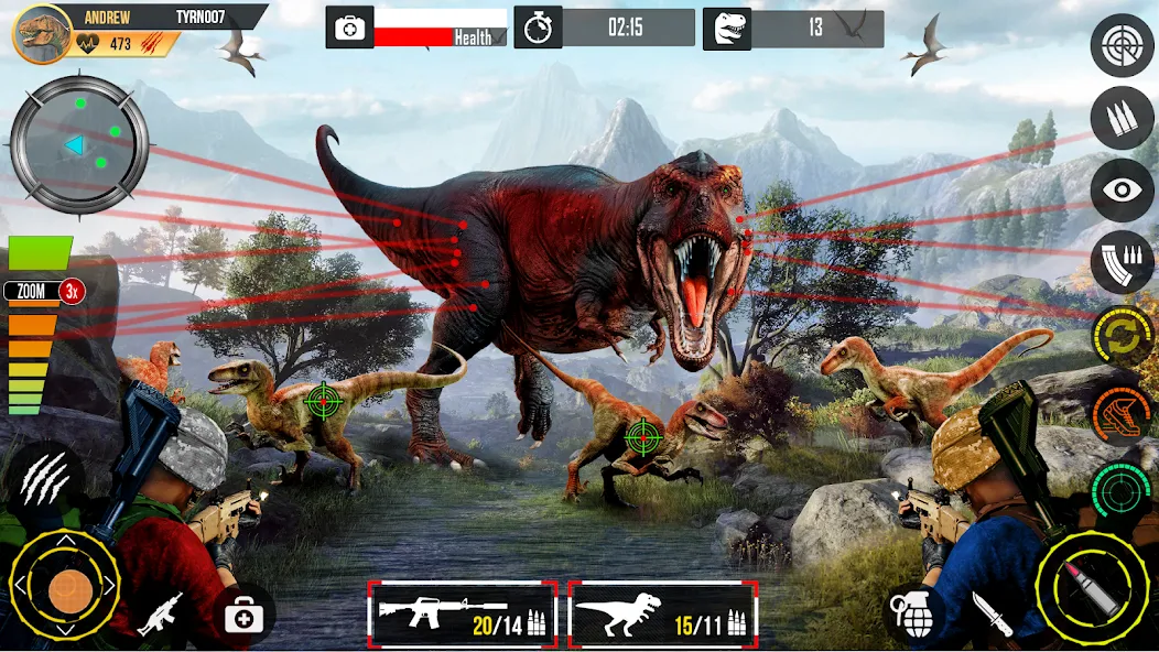 Real Dino Hunting Gun Games (Риал Дино Хантинг Ган Геймс)  [МОД Бесконечные монеты] Screenshot 3