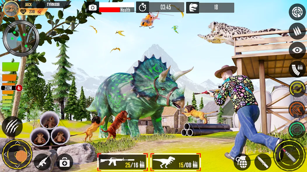 Real Dino Hunting Gun Games (Риал Дино Хантинг Ган Геймс)  [МОД Бесконечные монеты] Screenshot 4