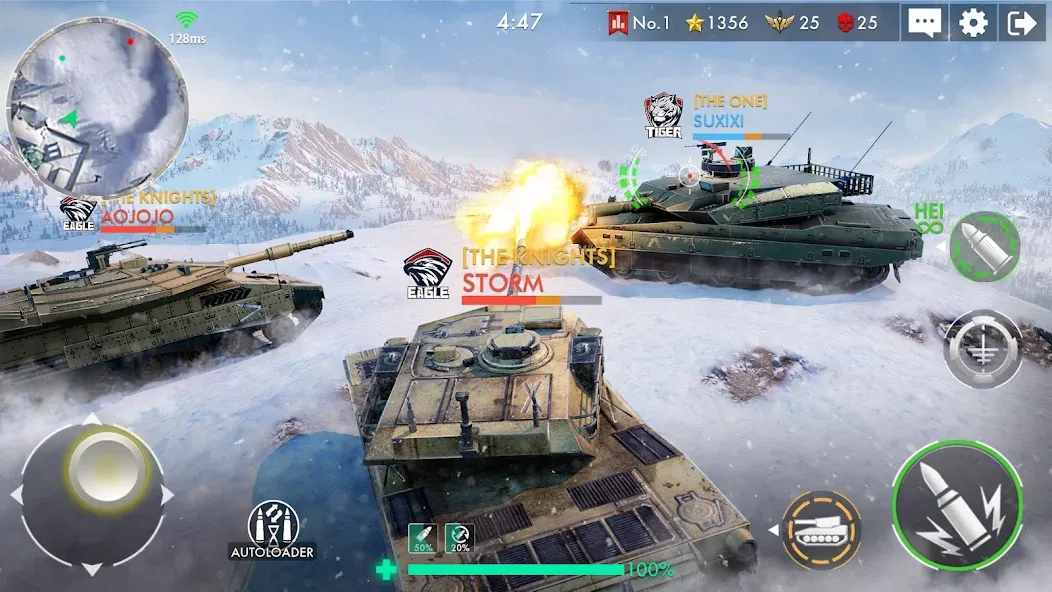 Tank Warfare: PvP Battle Game (Танковое сражение)  [МОД Меню] Screenshot 5