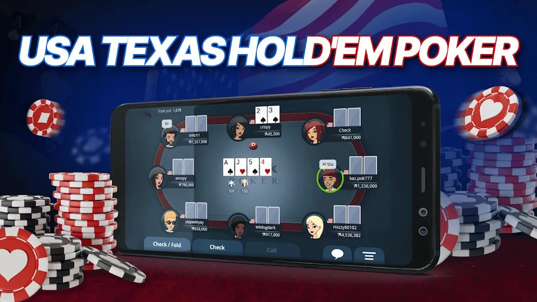 Appeak Poker – Texas Holdem (Аппик покер)  [МОД Unlocked] Screenshot 5