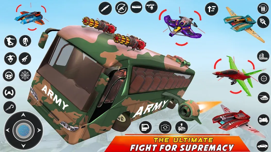 Army Bus Robot Car Game 3d  [МОД Unlimited Money] Screenshot 5