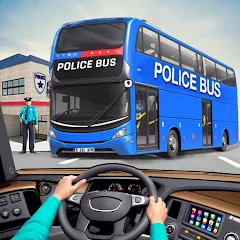 Взлом Police Bus Simulator Bus Games  [МОД Много денег] - стабильная версия apk на Андроид