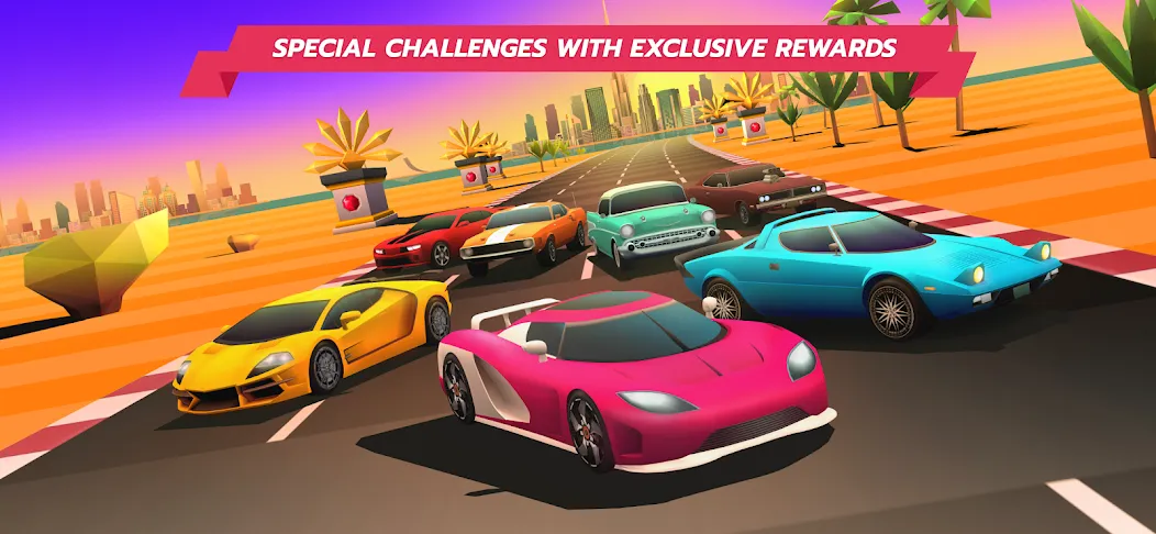 Horizon Chase – Arcade Racing (Хорайзон Чейс)  [МОД Mega Pack] Screenshot 3