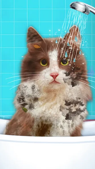 Virtual Cat ASMR Spa Makeover (Виртуальный кот  Спа Мэйкавер)  [МОД Бесконечные деньги] Screenshot 5