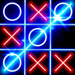 Скачать взлом Tic Tac Toe Glow: 2 Players  [МОД Много монет] - стабильная версия apk на Андроид