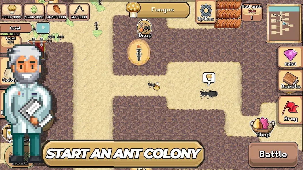 Pocket Ants: Colony Simulator (Покет Муравьи)  [МОД Бесконечные деньги] Screenshot 1