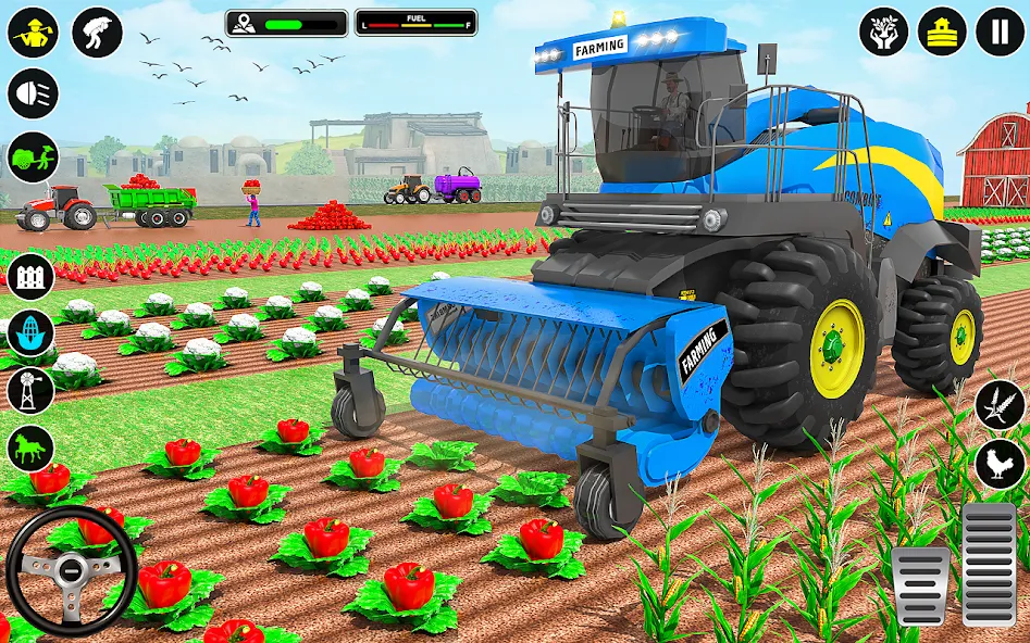 Tractor Farming: Tractor Games (Тракторное хозяйство)  [МОД Много монет] Screenshot 2