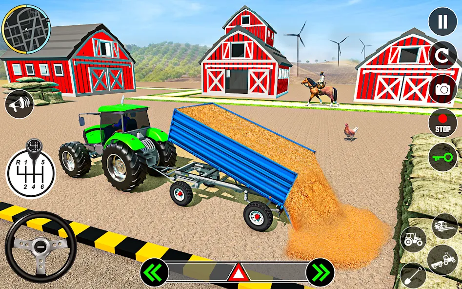 Tractor Farming: Tractor Games (Тракторное хозяйство)  [МОД Много монет] Screenshot 5